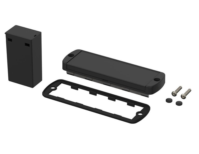 BOPLA ABM 1000 SAL BE (84104100) - pokrywa boczna do obudowy AB 1000 z aluminiową klapką i pojemnikiem na baterie