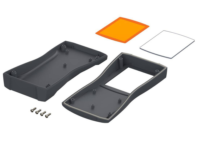 BOPLA BS 702 DIS-7024 (82702224) - obudowa z ABS z oknem wyświetlacza (184,3 x 93 x 35,4 mm)
