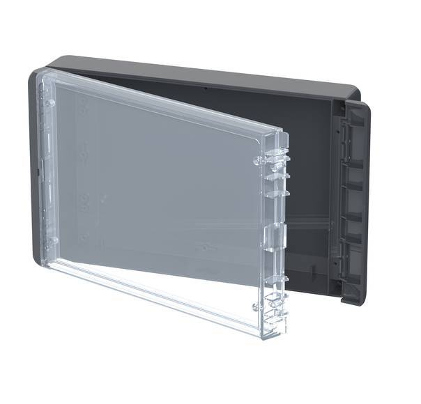 Bopla B 261706 PC-V0-G 7024 (96026324) - obudowa uniwersalna z przezroczystą pokrywą (271 x 170 x 60 mm)
