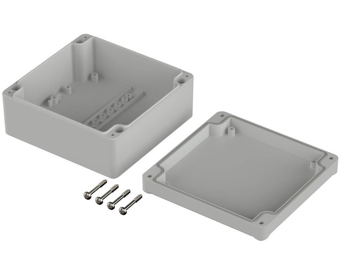 Bopla EM 218 F-LP (62218400) - obudowa PC z wgłębieniem w pokrywie (150 x 150 x 57 mm)