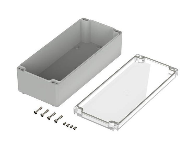 Bopla M 244 G (02244100) - PC enclosure with crystal-clear lid (340 x 150 x 100 mm)