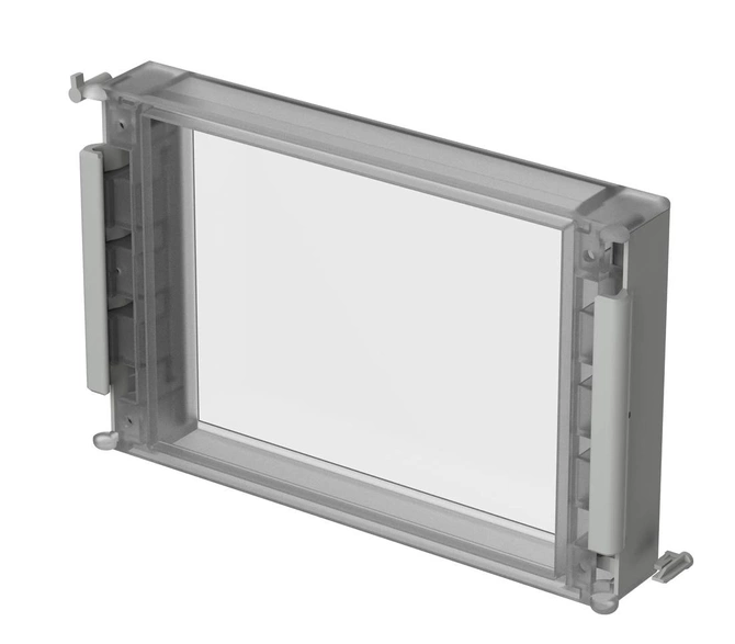 Bopla FD 6000 G (79003200) - pokrywa przezroczysta przednia z wgłębieniem i z uszczelką obudowy CombiCard 5000-7000 (226 x 146 x 34 mm, 3U 30HP)