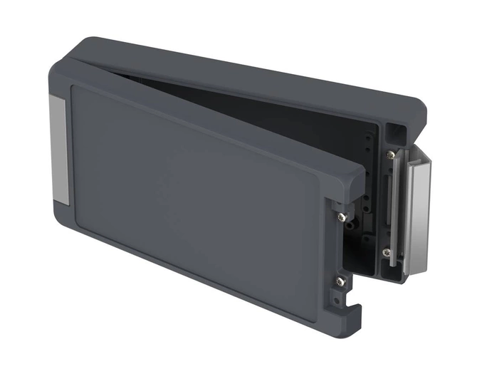 Bopla BA 241306 F-7024 (00125224) - obudowa aluminiowa z wgłębieniem w pokrywie z uszczelką neoprenową  (259 x 128 x 60 mm)