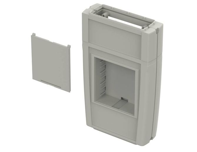 Bopla ART 555 DIS with BE 60 (34155592) - enclosure with membrene keypad area, display opening and battery compartment (165 x 92 x 30 mm)