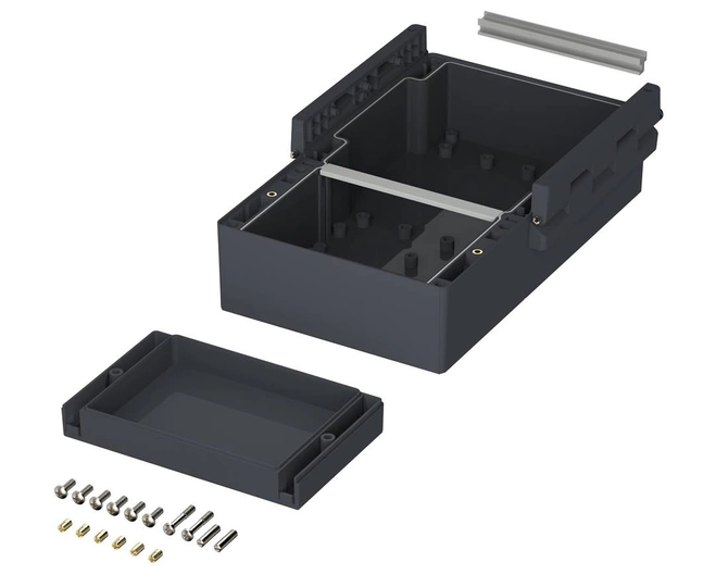 Bopla RD 1000 G-KSC (19131200) - rear lid with large terminal compartment for CombiCard 1000-3000 (133 x 223 x 48 mm)