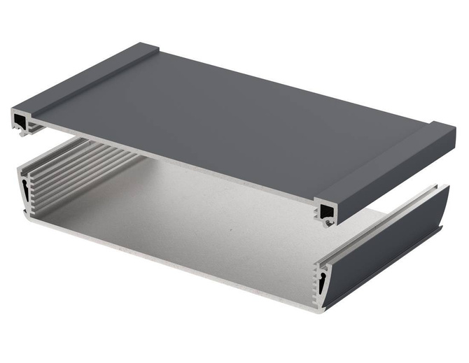 Bopla ASPH 1835-0100 7024 (94272100) - enclosure profiles, horizontally-divided (181.7 x 36.6 x 100 mm)