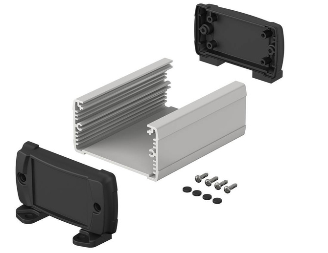 BOPLA ELPU 840-0100 DW (83847100.S7) - profil aluminiowy otwarty z pokrywą do montażu naścienengo (80 x 42 x 100 mm)