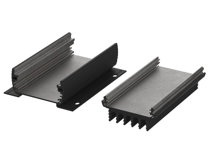 BOPLA ABPH 600-0100 KWL (84406100) - aluminium profile, horizontally-divided with wall brackets and radiator (57 x 32 x 100 mm)