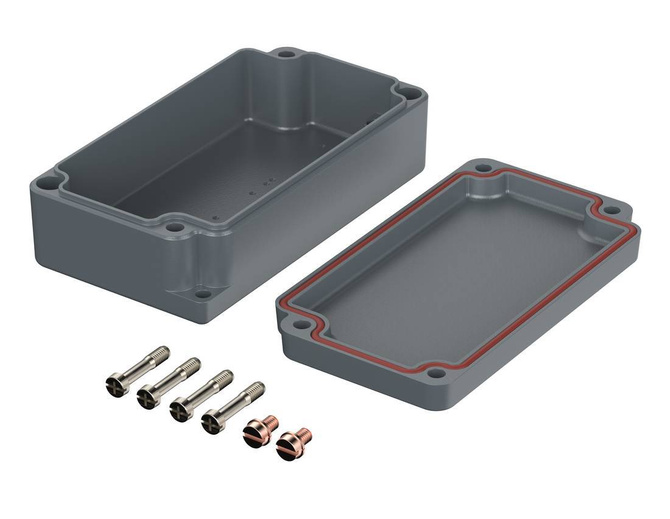 Bopla A 104 SIL (01104010) - aluminium enclosurewith silicone seal (115 x 64 x 34.5 mm)