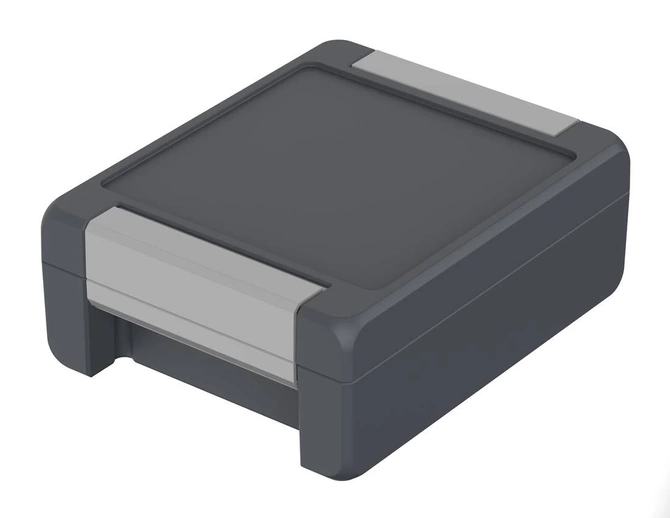 Bopla BA 141306 F-7024 (00123224) - aluminum enclosure with a recess in the cover and neoprene seal (159 x 128 x 60 mm)