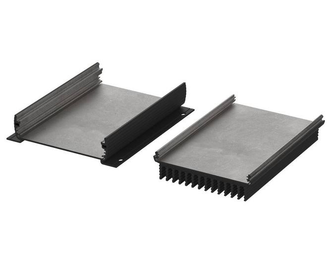 BOPLA ABPH 1000-0150 KWL (84410150) - aluminium profile, horizontally-divided with wall brackets and radiator (106 x 32 x 150 mm)