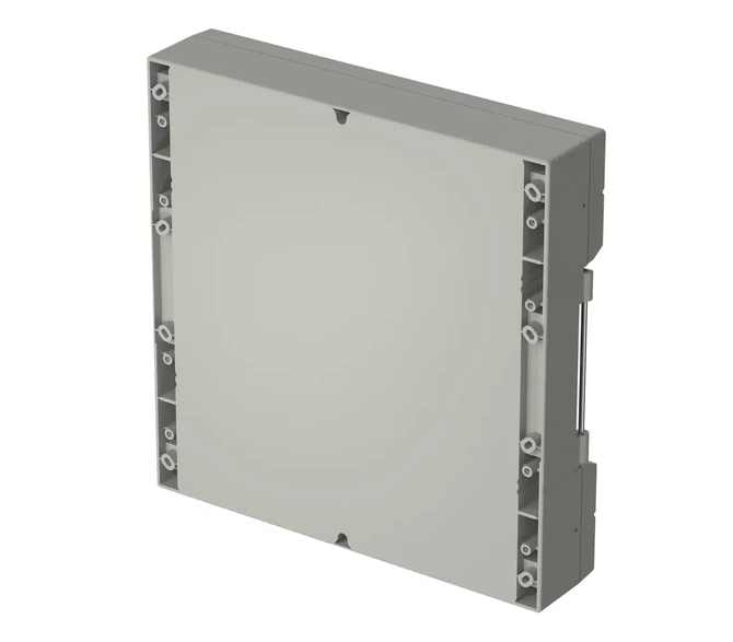 Bopla RD 7000 BK (79000900) - tylna pokrywa z uszczelką i z podwójną komorą zaciskową obudowy CombiCard 5000-7000 (323 x 326,7 x 50 mm 3U 49HP)