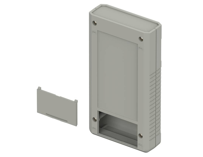 Bopla BOS 751-7038 (34751001) - obudowa ręczna z pojemnikiem na baterie (2 x 9V) i otworowaniem na wyświetlacz (157 x 84 x 30 mm)