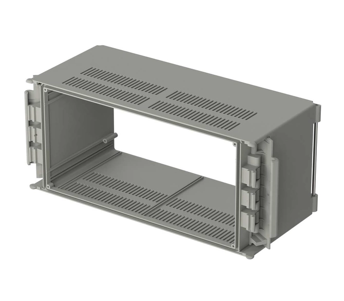 Bopla BC 7000 L-1,5 (79002700) - basic element 1.5 (139.76 mm deep) with air vents CombiCard 5000-7000 enclosure (323 x 146 x 139 mm, 3U 49HP)