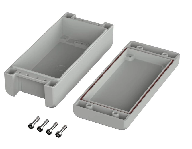 Bopla BA-S 180806 F SIL-7035 (00164125.SIL) - enclosure with membrane lid, screwed (199 x 86 x 60 mm)