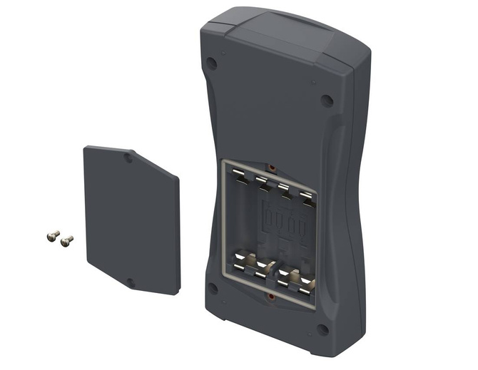 BOPLA BS 704 DIS-7024 (82704224) - ABS enclosure with display screen and battery compartment (184.3 x 93 x 35.4 mm)