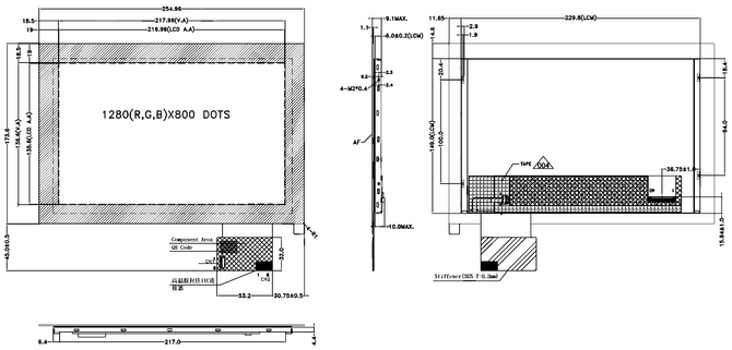 Powertip PH128800T004-ZZC06 - CTP display