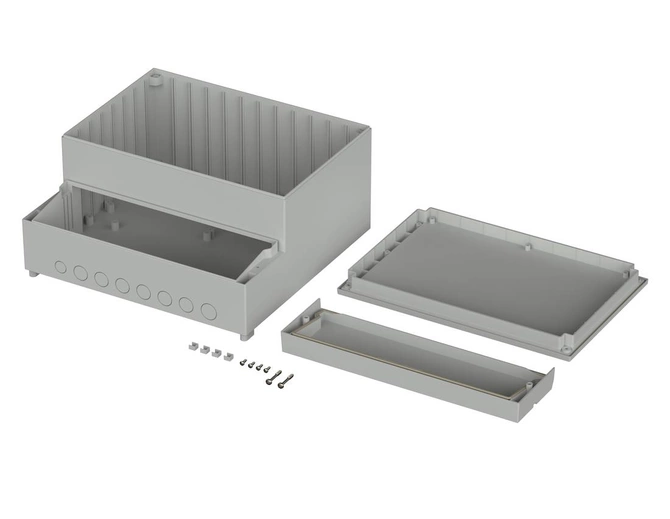 Bopla RCP 350 F (41350609) - obudowa RegloCard-Plus z panelem zamkniętym (296 x 281 x 137,5 mm)