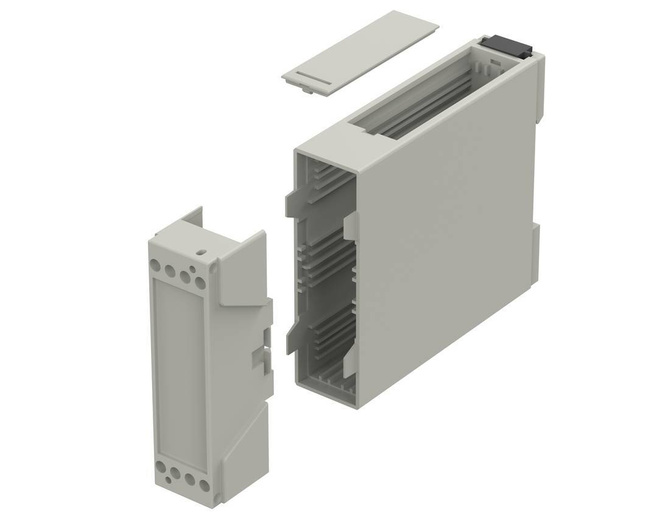 Bopla CNS 22 AK (65002230) - CombiNorm-Classic enclosure with adjusting flap (22.5 x 75 x 109.5 mm)