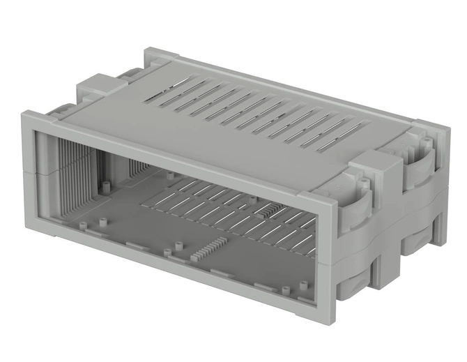 Bopla BO-51412 L (68514121) - Botego enclosure with air vents (240.68 x 136.9 x 80.44 mm, 4.5U 12HP)
