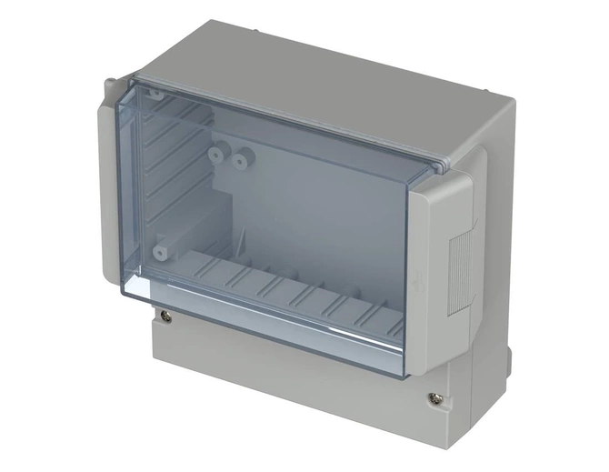 Bopla RCP 1600 V0 (41160400) - obudowa RegloCard-Plus z panelem przezroczystym (166 x 161 x 93 mm)