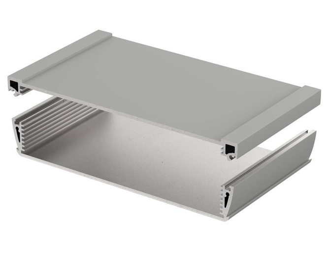 Bopla ASPH 1835-0100 9006 (94271100) - enclosure profiles, horizontally-divided (181.7 x 36.6 x 100 mm)