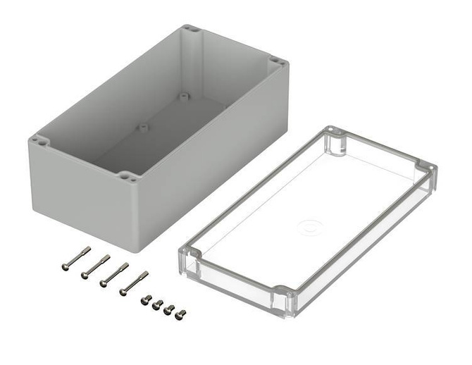 Bopla M 242 G (02242100) - PC enclosure with crystal-clear lid (240,5 x 120 x 100,5 mm)