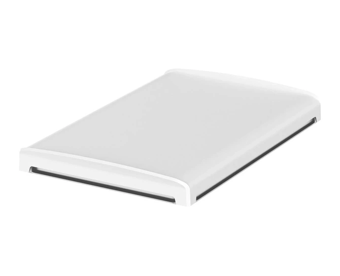 Bopla BOV 2819_ FG 9003 D G (48428630) - BoVersa transparent plastic lid with full white design cover (275 x 185 x 29 mm)