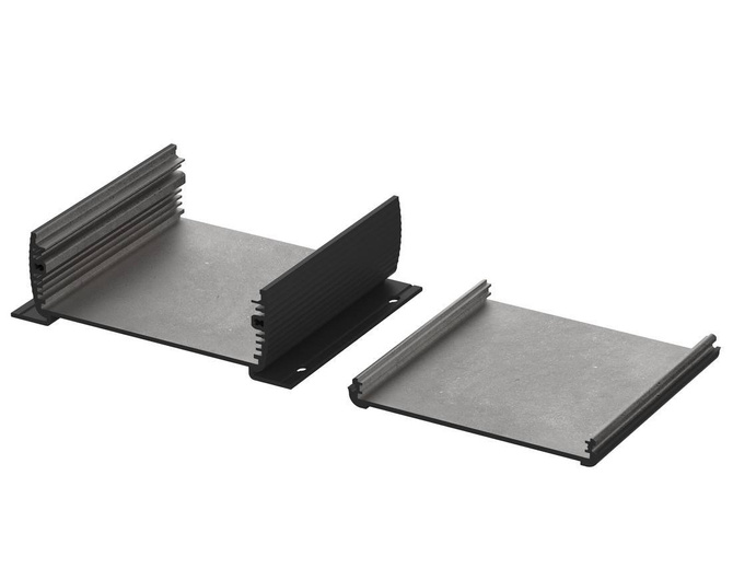 BOPLA ABPH 1040-0100 WL (84304100) - aluminium profile, horizontally-divided with wall brackets(108 x 42 x 100 mm)