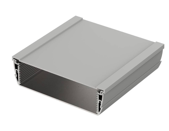 Bopla ASPH 1540-0150 9006 (94251150) - asymetryczny profil aluminiowy półotwarty (154 x 44 x 150 mm)