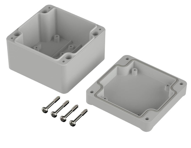 Bopla ET 210 F (63210200) - ABS enclosure with a recess in the lid (82 x 80 x 57 mm)