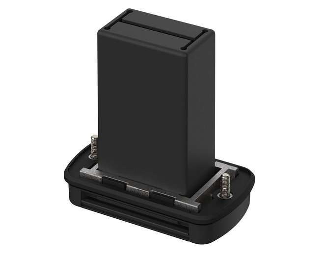 BOPLA ABM 600 SAL BE (84064100) - mounting lid with hinged aluminium flap and compartment for 9V block battery for AB 1000