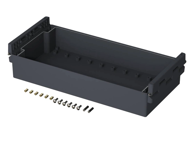 Bopla RD 3000 HSC (19004700) - rear lid, high with hinges on both sides for CombiCard 1000-3000 (280.72 x 138 x 48 mm)