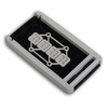 Teko - REMO-TEK series (13124.44) - enclosure for the remote control in black with chrome-plated metal sides (71,5 x 39,3 x 11,5 mm)