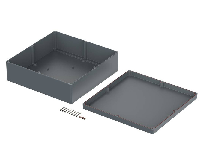 Bopla A 198 SIL (01198010) - aluminum enclosure with silicone seal (600 x 600 x 202,5 mm)