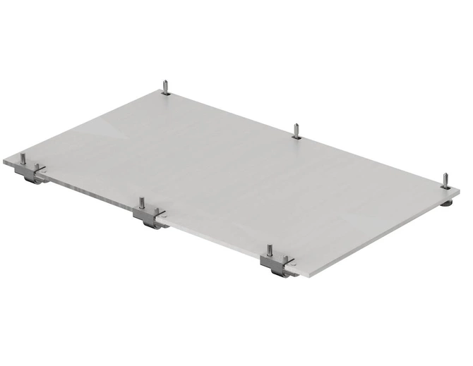 Bopla TF/M 342-EMV-K (86842037) - panel składany EMC przedni 3U/6U od frontu z anodowanego aluminium , od tyłu nieanodowanego (colour-passivated on rear), o rozmiarze 3U 42HP