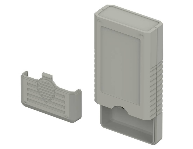 Bopla BOS 500-7038 (34500003) - hand-held enclosure with battery compartment (2 x 9V) and panoramic display screen (120 x 60 x 25 mm)