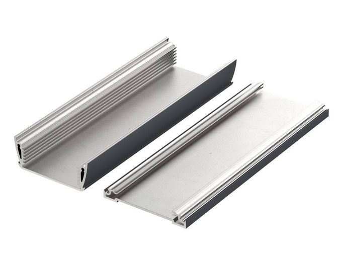 Bopla ASPH 830-0200 7024 (94212200) - asymetryczny profil aluminiowy półotwarty (74 x 32,8 x 200 mm)