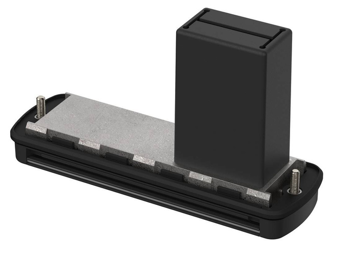 BOPLA ABM 1000 SAL BE (84104100) - mounting lid with hinged aluminium flap and compartment for 9V block battery for AB 1000