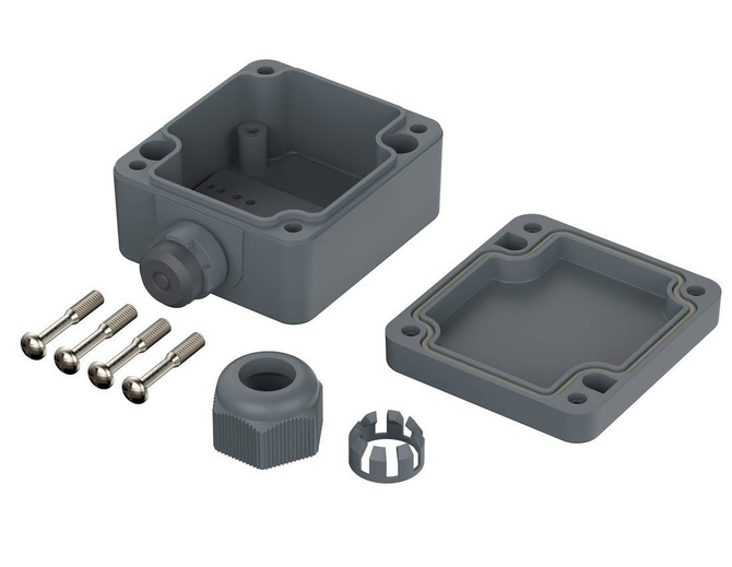 Bopla PK 101-111 ( 38101100) - enclosure with a moulded-on Pg 11(58 x 64 x 34 mm)