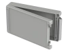 Bopla BA 281706 F-7035 (00126325) - aluminum enclosure with a recess in the cover and neoprene seal (299 x 173 x 60 mm)