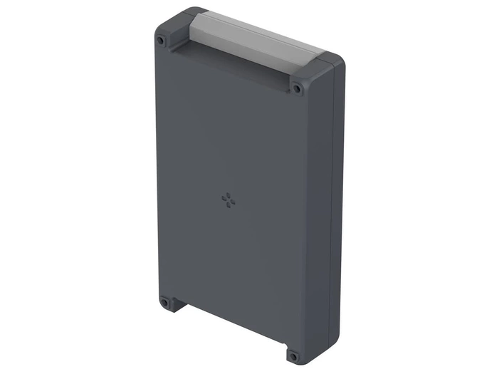 Bopla BA 281706 F-7024 (00126324) - aluminum enclosure with a recess in the cover and neoprene seal (299 x 173 x 60 mm)