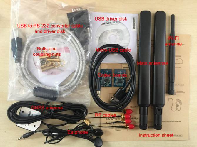 Quectel LTE OPEN EVB Kit - zestaw rozwojowy