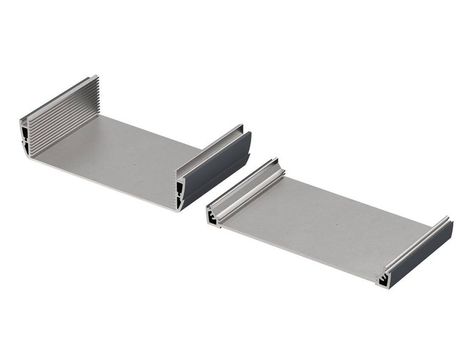 Bopla ASPH 1850-0100 7024 (94242100) - enclosure profiles, horizontally-divided (187 x 54.6 x 100 mm)