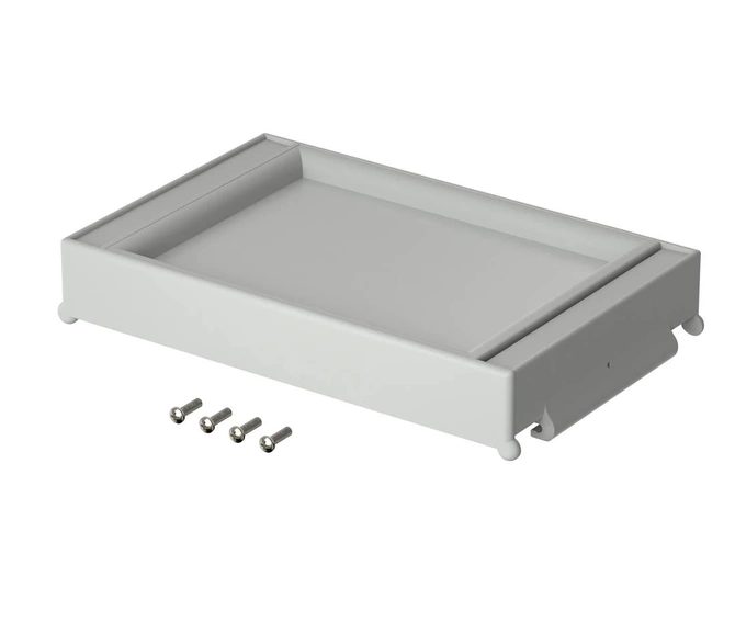 Bopla FR 6000 (79003800) - pokrywa przednia zamknięta, z uszczelką, przykręcana śrubami do obudowy CombiCard 5000-7000 (226 x 146 x 34 mm, 3U 30HP)