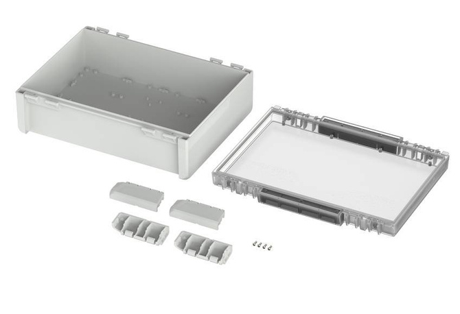 Bopla B 273612 PC-V0-G 7035 (96027665) - obudowa uniwersalna z przezroczystą pokrywą (284 x 364 x 120 mm)