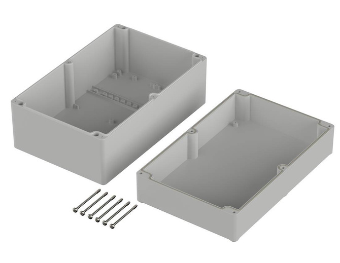 Bopla ET 247 F-LP (63247400) - ABS enclosure with a recess in the lid (300 x 160 x 120 mm)