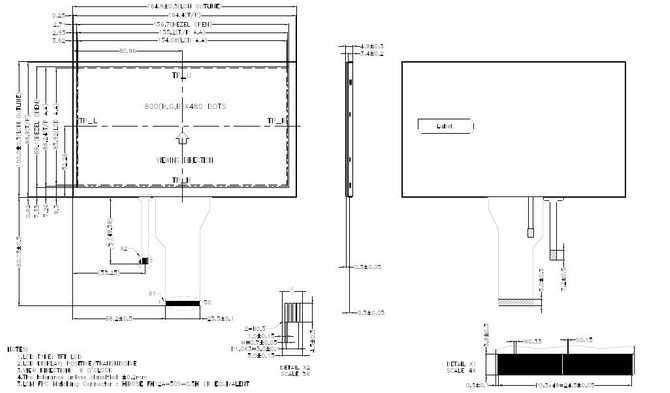 Powertip PH800480T-013-I01Q - TFT display