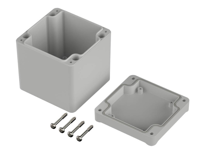 Bopla EM 225 F (62225200) - obudowa PC z wgłębieniem w pokrywie (82 x 80 x 87 mm)