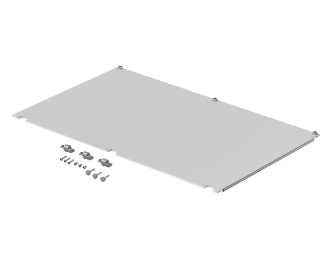 Bopla TF/M 684-EMV-K (86884067) - panel składany EMC przedni 3U/6U od frontu z anodowanego aluminium , od tyłu nieanodowanego (colour-passivated on rear), o rozmiarze 6U 84HP